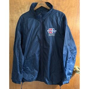 VINTAGE NWT Super Bowl XL 2006 Detroit Windbreaker Rain Jacket Deadstock Y2K NFL